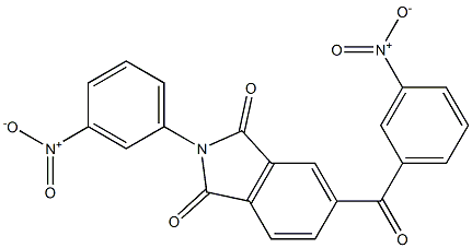 5-{3-nitrobenzoyl}-2-{3-nitrophenyl}-1H-isoindole-1,3(2H)-dione Struktur