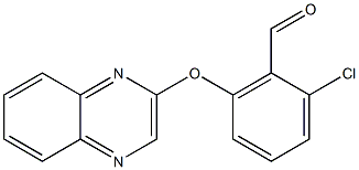 2-chloro-6-(2-quinoxalinyloxy)benzaldehyde Struktur