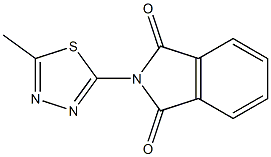 2-(5-methyl-1,3,4-thiadiazol-2-yl)-1H-isoindole-1,3(2H)-dione Struktur