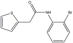 N-(2-bromophenyl)-2-(2-thienyl)acetamide Struktur