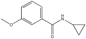 N-cyclopropyl-3-methoxybenzamide Struktur