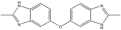 2-methyl-5-[(2-methyl-1H-benzimidazol-6-yl)oxy]-1H-benzimidazole Struktur