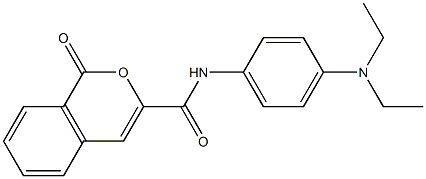 N-[4-(diethylamino)phenyl]-1-oxo-1H-isochromene-3-carboxamide Struktur