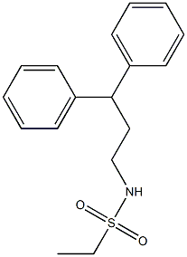 N-(3,3-diphenylpropyl)ethanesulfonamide Struktur