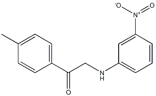 2-{3-nitroanilino}-1-(4-methylphenyl)ethanone Struktur