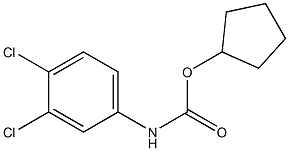 cyclopentyl 3,4-dichlorophenylcarbamate Struktur