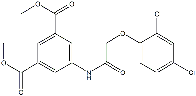 dimethyl 5-{[(2,4-dichlorophenoxy)acetyl]amino}isophthalate Struktur