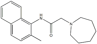 2-(1-azepanyl)-N-(2-methyl-1-naphthyl)acetamide Struktur