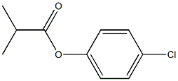 4-chlorophenyl 2-methylpropanoate Struktur