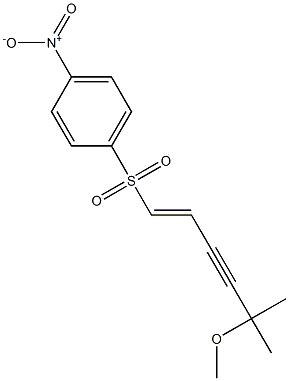 1-[(5-methoxy-5-methyl-1-hexen-3-ynyl)sulfonyl]-4-nitrobenzene Struktur