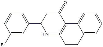 3-(3-bromophenyl)-3,4-dihydrobenzo[f]quinolin-1(2H)-one Struktur