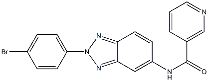 N-[2-(4-bromophenyl)-2H-1,2,3-benzotriazol-5-yl]nicotinamide Struktur