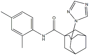 N-(2,4-dimethylphenyl)-3-(1H-1,2,4-triazol-1-yl)-1-adamantanecarboxamide Struktur