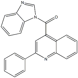 4-(1H-benzimidazol-1-ylcarbonyl)-2-phenylquinoline Struktur