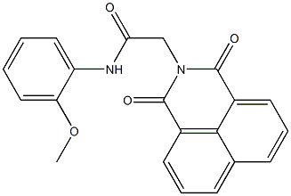 2-(1,3-dioxo-1H-benzo[de]isoquinolin-2(3H)-yl)-N-(2-methoxyphenyl)acetamide Struktur