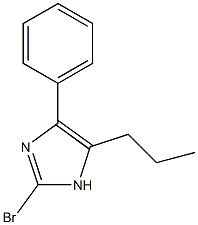 2-bromo-4-phenyl-5-propyl-1H-imidazole Struktur