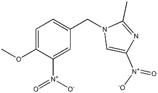 4-nitro-1-{3-nitro-4-methoxybenzyl}-2-methyl-1H-imidazole Struktur