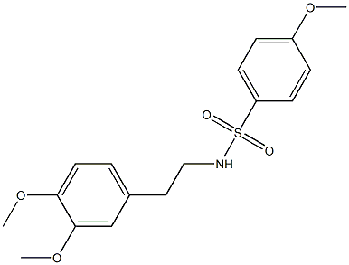 N-[2-(3,4-dimethoxyphenyl)ethyl]-4-methoxybenzenesulfonamide Struktur