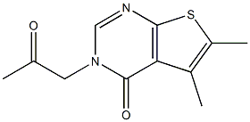 5,6-dimethyl-3-(2-oxopropyl)thieno[2,3-d]pyrimidin-4(3H)-one Struktur