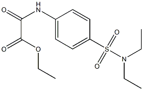 ethyl {4-[(diethylamino)sulfonyl]anilino}(oxo)acetate Struktur