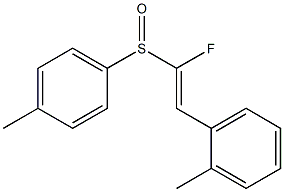 1-fluoro-2-(2-methylphenyl)vinyl 4-methylphenyl sulfoxide Struktur