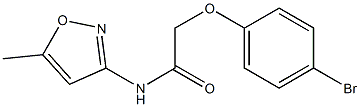 2-(4-bromophenoxy)-N-(5-methylisoxazol-3-yl)acetamide Struktur