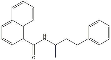 N-(1-methyl-3-phenylpropyl)-1-naphthamide Struktur