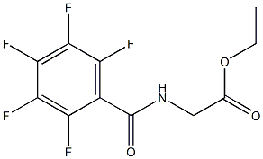 ethyl [(2,3,4,5,6-pentafluorobenzoyl)amino]acetate Struktur