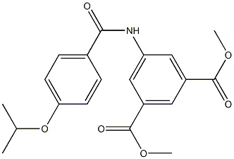 dimethyl 5-[(4-isopropoxybenzoyl)amino]isophthalate Struktur