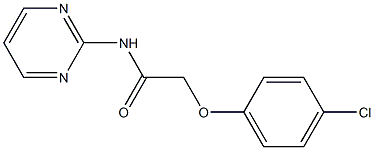 2-(4-chlorophenoxy)-N-(2-pyrimidinyl)acetamide Struktur