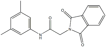 N-(3,5-dimethylphenyl)-2-(1,3-dioxo-1,3-dihydro-2H-isoindol-2-yl)acetamide Struktur