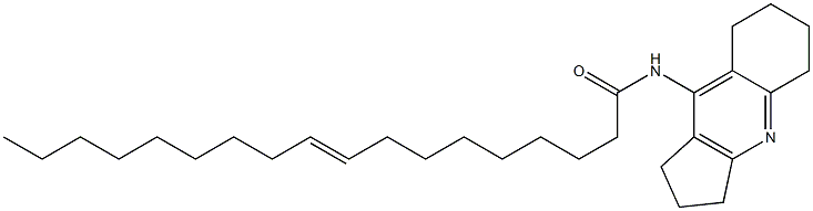 N-(2,3,5,6,7,8-hexahydro-1H-cyclopenta[b]quinolin-9-yl)-9-octadecenamide Struktur