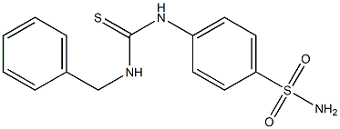 4-{[(benzylamino)carbothioyl]amino}benzenesulfonamide Struktur