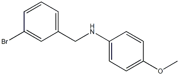 N-(3-bromobenzyl)-N-(4-methoxyphenyl)amine Struktur