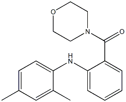 2,4-dimethyl-N-[2-(4-morpholinylcarbonyl)phenyl]aniline Struktur