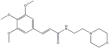 N-[2-(4-morpholinyl)ethyl]-3-(3,4,5-trimethoxyphenyl)acrylamide Struktur