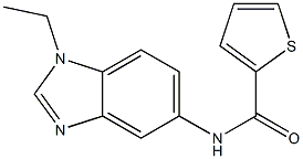 N-(1-ethyl-1H-benzimidazol-5-yl)-2-thiophenecarboxamide Struktur