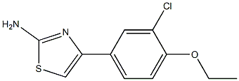 4-(3-chloro-4-ethoxyphenyl)-1,3-thiazol-2-amine Struktur