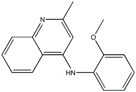 N-(2-methoxyphenyl)-N-(2-methyl-4-quinolinyl)amine Struktur