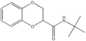 N-(tert-butyl)-2,3-dihydro-1,4-benzodioxine-2-carboxamide Struktur