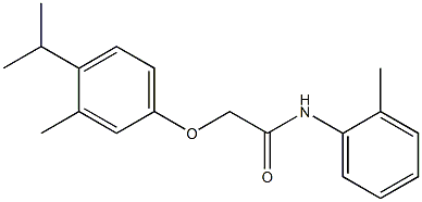 2-(4-isopropyl-3-methylphenoxy)-N-(2-methylphenyl)acetamide Struktur