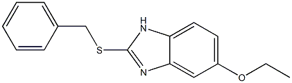 2-(benzylsulfanyl)-1H-benzimidazol-5-yl ethyl ether Struktur