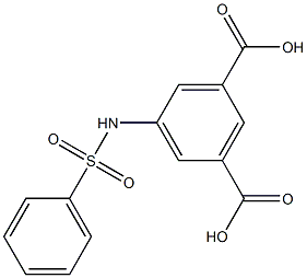 5-[(phenylsulfonyl)amino]isophthalic acid Struktur