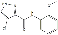 4-chloro-N-(2-methoxyphenyl)-1H-pyrazole-3-carboxamide Struktur