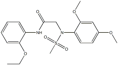 2-[2,4-dimethoxy(methylsulfonyl)anilino]-N-(2-ethoxyphenyl)acetamide Struktur