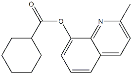 2-methyl-8-quinolinyl cyclohexanecarboxylate Struktur