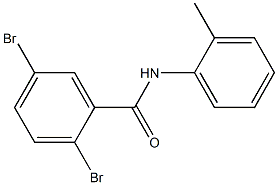 2,5-dibromo-N-(2-methylphenyl)benzamide Struktur