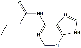 N-(9H-purin-6-yl)butanamide Struktur