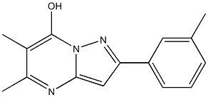 5,6-dimethyl-2-(3-methylphenyl)pyrazolo[1,5-a]pyrimidin-7-ol Struktur