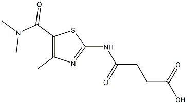 4-({5-[(dimethylamino)carbonyl]-4-methyl-1,3-thiazol-2-yl}amino)-4-oxobutanoic acid Struktur